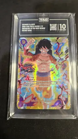 Bandai Monkey D. Luffy OP09-119 Emperors Secret Rare Foil TAG 10 - Image 2