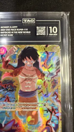 Bandai Monkey D. Luffy OP09-119 Emperors Secret Rare Foil TAG 10 - Image 5