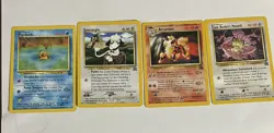 Pokemon Black Star Promo 4 Card Lot - Arcanine,pysduck,team R Meowth ,smeargle - Image 1