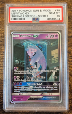 MEWTWO GX 78/73 “MEWTUBE” PSA 10 GEM MINT 2017 POKEMON CARD GAME SHINING LEGENDS - Image 1