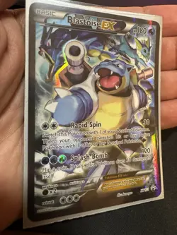 Blastoise EX XY122 Black Star Promo Full Art Holo NM Pokemon TCG - Image 1