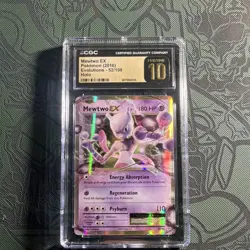 Pokemon Mewtwo EX Holo CGC 10 Evolutions 52/108 Ultra Rare 2016 Card - Image 1
