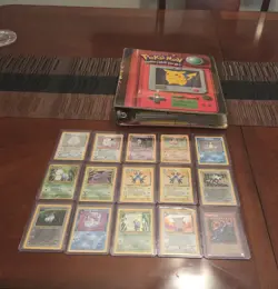 Vintage Pokemon Card Collection with Binder - Image 1