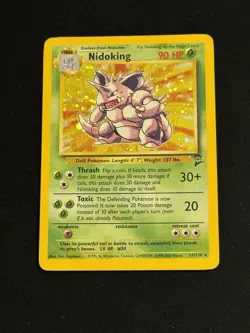 Pokemon WOTC Nidoking Holo Base Set #11/130 - Image 1