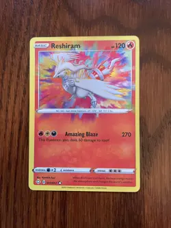 Reshiram 017/072 Amazing Rare Pokemon TCG: Shining Fates NM/M - Image 1