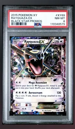 Pokemon - Rayquaza EX (Shiny) XY69 - Black Star Promo 2015 PSA 8 - Image 1