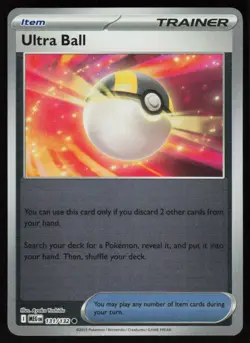 Ultra Ball 131/132 Common Mega Evolution Pokemon Reverse Holo Near Mint - Image 1