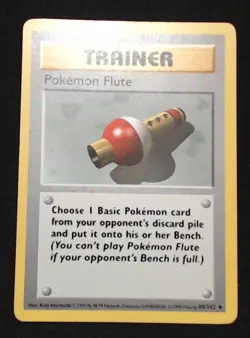 Pokemon Flute Uncommon Base Set 086/102 MP - Image 1