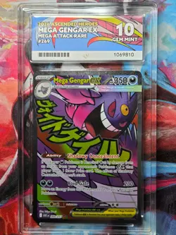 Pokemon TCG Mega Gengar EX 269/217 Ascended Heroes Mega Attack Rare Holo Ace 10 - Image 1