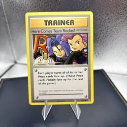 Pokemon Trainer Here Comes Team Rocket! Evolutions 113/108 Secret Rare Non-Holo - Image 1