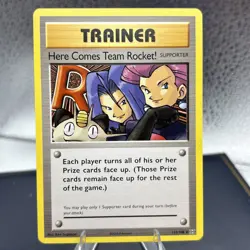 Pokemon Trainer Here Comes Team Rocket! Evolutions 113/108 Secret Rare Non-Holo - Image 2