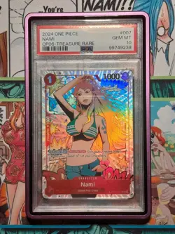Nami (Alt Art) One Piece - Wings Of The Captain Treasure Rare ST01-007 PSA 10 - Image 1