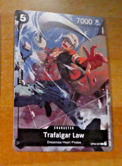 ONE PIECE ENGLISH CARD GAME CARTE Tournament Trafalgar Law OP04-087 EN MINT - Image 1