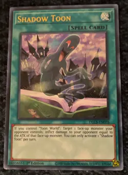 Yugioh - Shadow Toon - 1st Edition Ultra Rare Holographic Card - Image 1