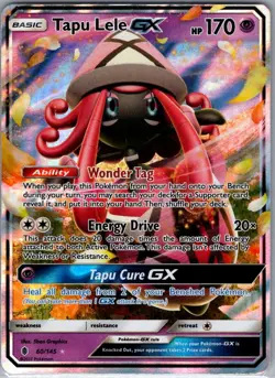 Tapu Lele GX 60/145 SM - Guardians Rising - Pokemon Card - NM - Image 1
