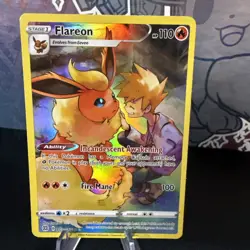Pokemon TCG Flareon Trainer Gallery Card TG01/TG30 Brilliant Stars - Image 1