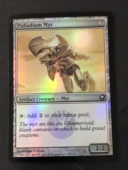 Palladium Myr Foil X1 Scars Of Mirrodin NM Condition See Pics Front Back - Image 1