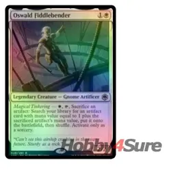 Foil Oswald Fiddlebender M/NM Magic MTG Adventures In The Forgotten Realms - Image 1