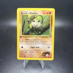 Pokemon Card - Gym Heroes 67/132 - BROCK'S MANKEY (common) 1st Edition NM -j - Image 1