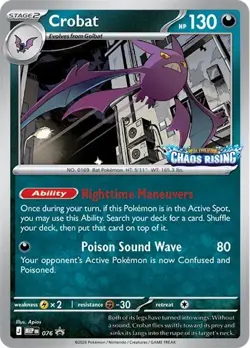 Crobat (076) Mega Evolution Promo​ - Near Mint Holofoil Pokemon TCG - Image 1