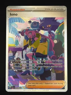Pokemon - Iono - 237/091 Paldean Fates - Special Illustration Rare - Near Mint - Image 1