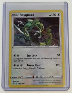 Pokemon Sword And Shield Black Star Promo Holo Rayquaza SWSH029 - Image 1