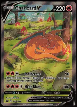 Charizard V SWSH260 Holo Promo Sword & Shield Promo Pokemon Holo Lightly Played - Image 1