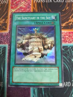 Yu-Gi-Oh! The Sanctuary In The Sky AST-042 Super Rare Unlimited NM/LP - Image 1