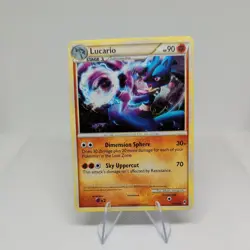 Lucario 14/95 - HGSS Cracked Ice Holo Rare Pokemon Card - Image 1