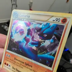 Lucario 14/95 - HGSS Cracked Ice Holo Rare Pokemon Card - Image 2