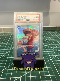 Monkey D. Luffy 2024 One Piece JAPANESE Holofoil PRB01 #055 PSA 10 - Image 1