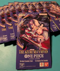 LOT of (10) One Piece- The Azure Sea’s Seven-Sleeved Booster Packs OP-14 - Image 1