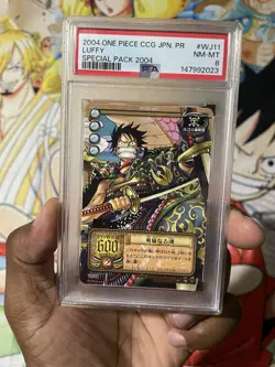 PSA 8 One Piece CCG 2004 Monkey D Luffy WJ-13 Special Pack Promo Japanese - Image 3