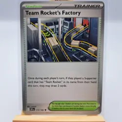 Pokemon TCG Trading Card Trainer Team Rockets Factory #173 - Image 1
