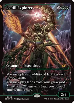 MTG Icetill Explorer - Foil - Showcase, NM-Mint, English Edge of Eternities - Image 1
