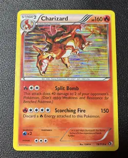 Pokemon Charizard Eng-2013 19/113 Legendary Treasures Holo Top Zustand 🔥 - Image 2