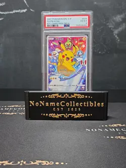 2021 POKEMON INDONESIAN S PROMO KFC CHAKI KIDS MEAL #016 FULL ART/PIKACHU PSA 4 - Image 1