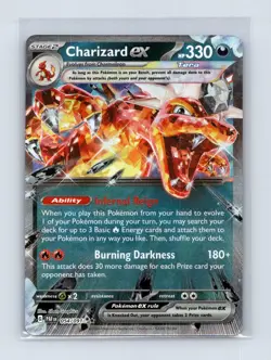 Charizard ex 054/091 Double Rare Paldean Fates Pokemon Near Mint - Image 1
