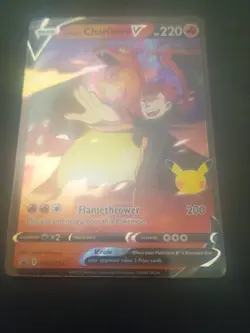 Pokemon TCG Lance's Charizard v SWSH133 Promo Card Near Mint Condition - Image 1