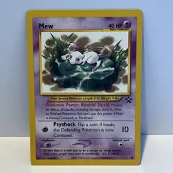 Pokemon TCG Mew Black Star Promo 47 Lilypad WOTC 2000 Vintage Card - Image 1