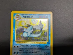 Pokemon TCG Holo Rare Jungle Vaporeon 12/64 Unlimited Holo - Image 3