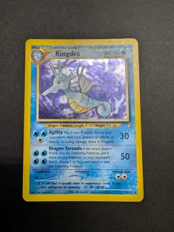 Kingdra 8/111 Pokemon Neo Genesis Holo Rare Vintage Card 2000 - Image 1