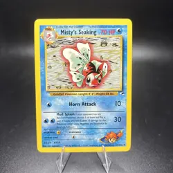 (NM) Misty's Seaking 55/132 Gym Heroes Pokemon Vintage Card TCG Near Mint -j - Image 1