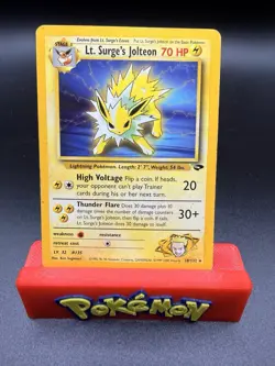 Pokemon: Lt. Surge's Jolteon #28/132 Rare Non-holo Gym Challenge 2000 - MP - Image 1