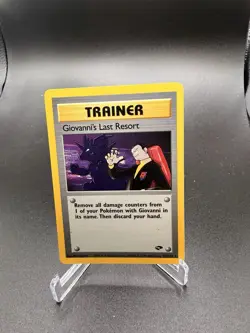 Giovanni's Last Resort 105/132 Gym Challenge NM Rare WOTC Pokemon TCG Vintage - Image 1