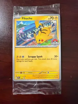 Pokemon TCG Pikachu SVP #190 Promo 2024 World Championships SEALED - Image 1