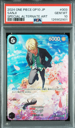 PSA 10 Sanji Special Alternate Art SP OP10-003 Royal Blood One Piece Card JP - Image 1
