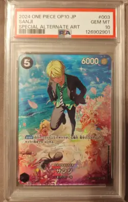 PSA 10 Sanji Special Alternate Art SP OP10-003 Royal Blood One Piece Card JP - Image 3