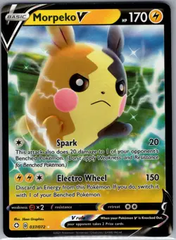 Morpeko V 079/202 SWSH01: Sword & Shield Base Set - Pokemon Card - NM - Image 1