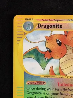 Pokemon Dragonite Reverse Holo Card 9/165 Expedition Base Set LP/MP - Image 2